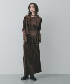 SENSE OF PLACE by URBAN RESEARCH / センスオブプレイス バイ アーバンリサーチ ワンピース | ドットシシュウベロアワンピース