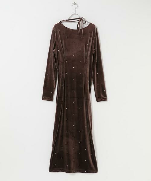 SENSE OF PLACE by URBAN RESEARCH / センスオブプレイス バイ アーバンリサーチ ワンピース | ドットシシュウベロアワンピース | 詳細5