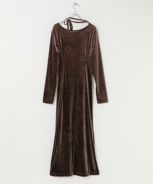 SENSE OF PLACE by URBAN RESEARCH / センスオブプレイス バイ アーバンリサーチ ワンピース | ドットシシュウベロアワンピース | 詳細9