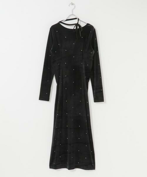 SENSE OF PLACE by URBAN RESEARCH / センスオブプレイス バイ アーバンリサーチ ワンピース | ドットシシュウベロアワンピース | 詳細15