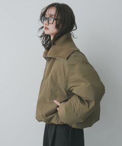 SENSE OF PLACE by URBAN RESEARCH / センスオブプレイス バイ アーバンリサーチ ダウンジャケット・ベスト | ビッグカラーショートパフジャケット