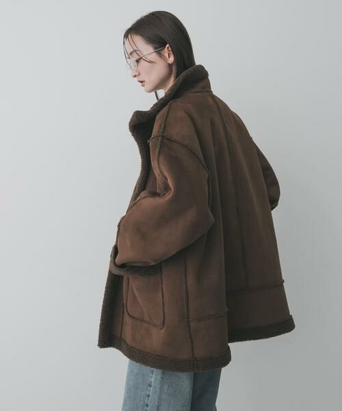 SENSE OF PLACE by URBAN RESEARCH / センスオブプレイス バイ アーバンリサーチ その他アウター | フェイクムートンスタンドジャケット | 詳細3