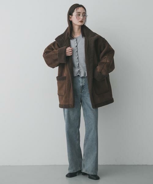 SENSE OF PLACE by URBAN RESEARCH / センスオブプレイス バイ アーバンリサーチ その他アウター | フェイクムートンスタンドジャケット | 詳細4