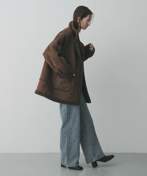 SENSE OF PLACE by URBAN RESEARCH / センスオブプレイス バイ アーバンリサーチ その他アウター | フェイクムートンスタンドジャケット | 詳細5