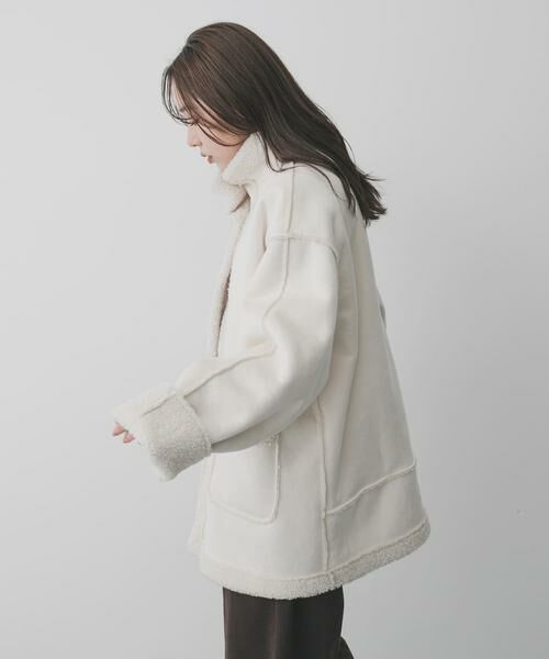 SENSE OF PLACE by URBAN RESEARCH / センスオブプレイス バイ アーバンリサーチ その他アウター | フェイクムートンスタンドジャケット | 詳細10