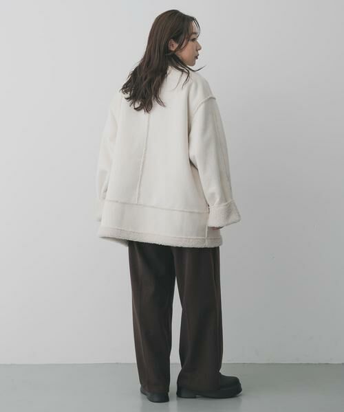 SENSE OF PLACE by URBAN RESEARCH / センスオブプレイス バイ アーバンリサーチ その他アウター | フェイクムートンスタンドジャケット | 詳細13