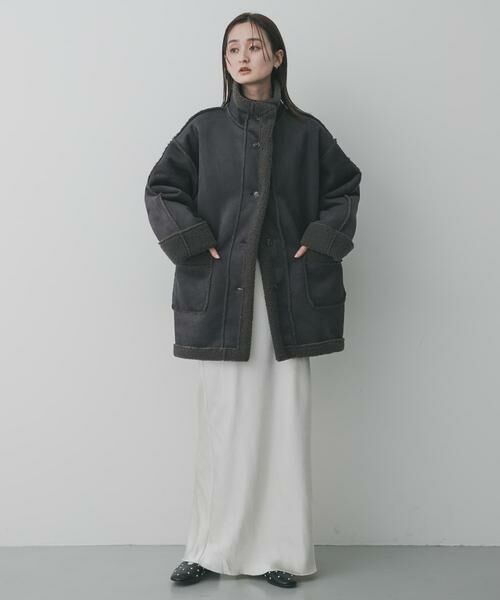 SENSE OF PLACE by URBAN RESEARCH / センスオブプレイス バイ アーバンリサーチ その他アウター | フェイクムートンスタンドジャケット | 詳細18