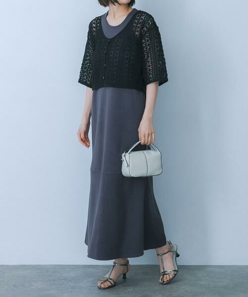 SENSE OF PLACE by URBAN RESEARCH / センスオブプレイス バイ アーバンリサーチ ワンピース | レースアンサンブルカットワンピース（グレー系その他）