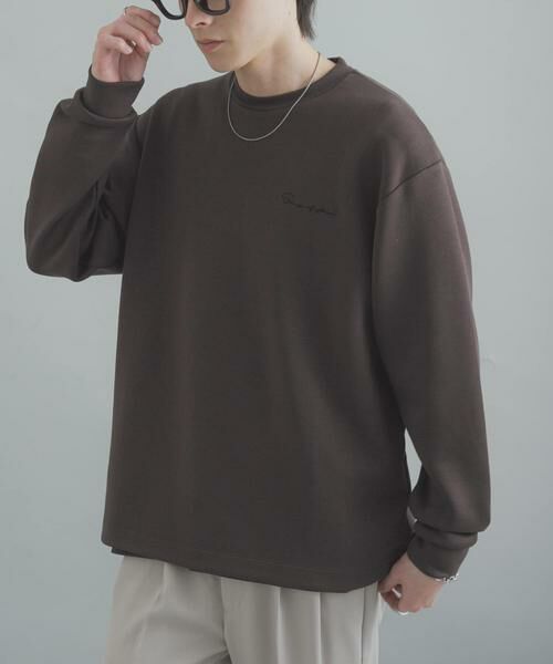 SENSE OF PLACE by URBAN RESEARCH / センスオブプレイス バイ アーバンリサーチ Tシャツ | 『一部WEB限定カラー』シシュウダンボールポンチロングスリーブTシャツ | 詳細13