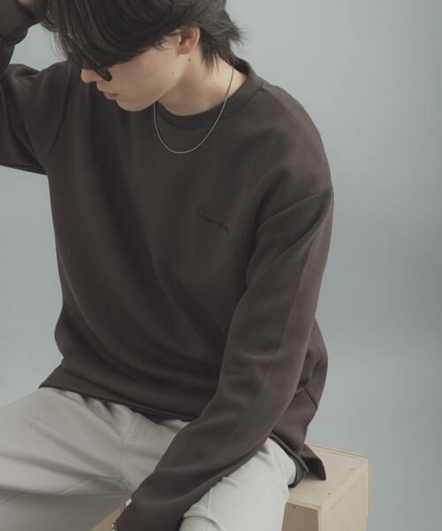 SENSE OF PLACE by URBAN RESEARCH / センスオブプレイス バイ アーバンリサーチ Tシャツ | 『一部WEB限定カラー』シシュウダンボールポンチロングスリーブTシャツ | 詳細15