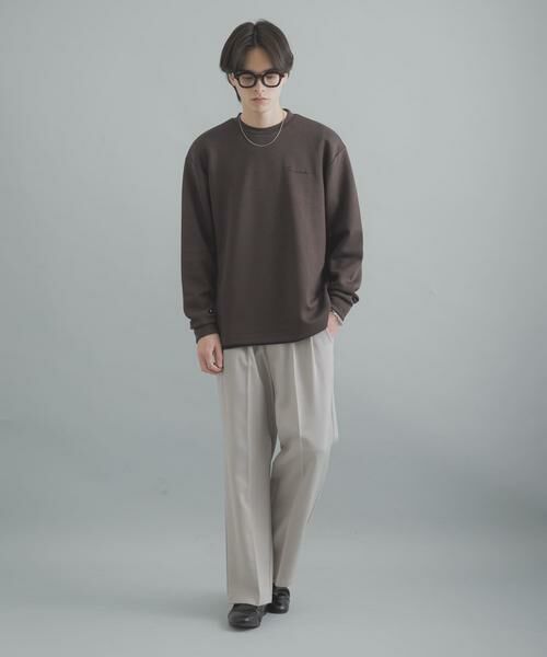 SENSE OF PLACE by URBAN RESEARCH / センスオブプレイス バイ アーバンリサーチ Tシャツ | 『一部WEB限定カラー』シシュウダンボールポンチロングスリーブTシャツ | 詳細16