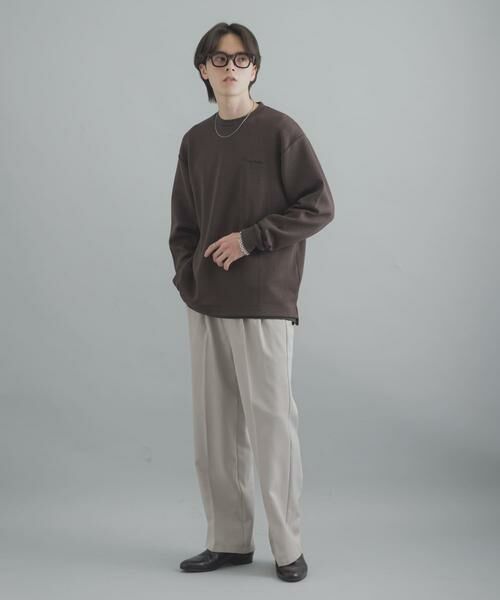 SENSE OF PLACE by URBAN RESEARCH / センスオブプレイス バイ アーバンリサーチ Tシャツ | 『一部WEB限定カラー』シシュウダンボールポンチロングスリーブTシャツ | 詳細17