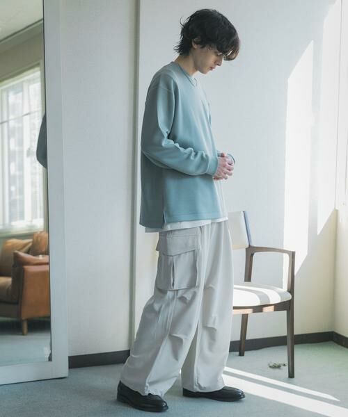 SENSE OF PLACE by URBAN RESEARCH / センスオブプレイス バイ アーバンリサーチ Tシャツ | 『一部WEB限定カラー』シシュウダンボールポンチロングスリーブTシャツ | 詳細26