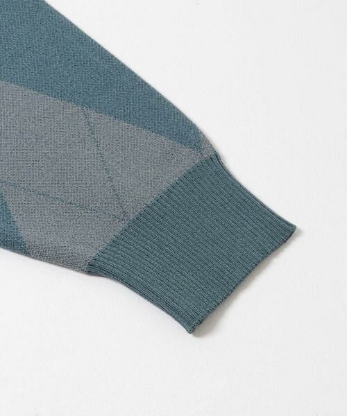 SENSE OF PLACE by URBAN RESEARCH / センスオブプレイス バイ アーバンリサーチ カーディガン・ボレロ | 『洗濯可』アーガイルジップニットカーディガン | 詳細2