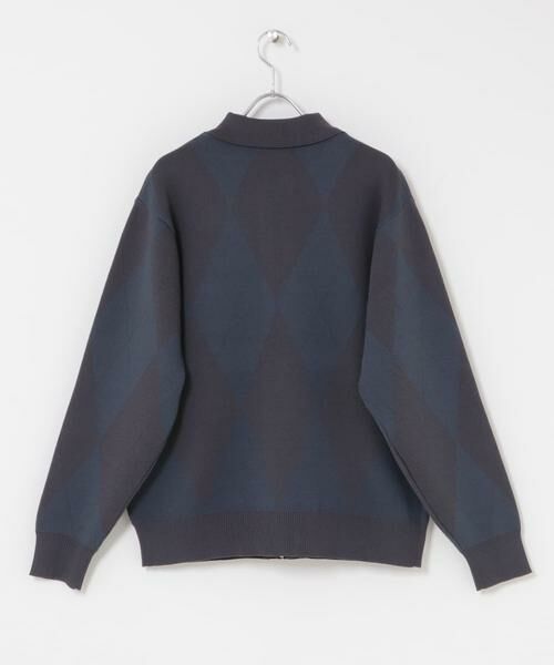 SENSE OF PLACE by URBAN RESEARCH / センスオブプレイス バイ アーバンリサーチ カーディガン・ボレロ | 『洗濯可』アーガイルジップニットカーディガン | 詳細13