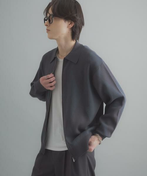 SENSE OF PLACE by URBAN RESEARCH / センスオブプレイス バイ アーバンリサーチ カーディガン・ボレロ | 『洗濯可』アーガイルジップニットカーディガン | 詳細5