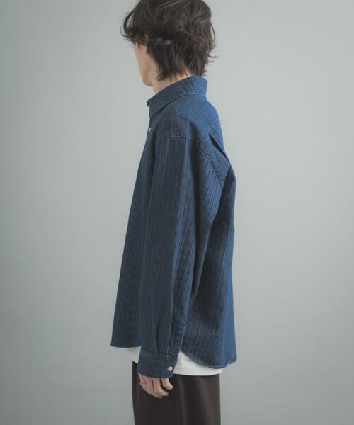 SENSE OF PLACE by URBAN RESEARCH / センスオブプレイス バイ アーバンリサーチ シャツ・ブラウス | ジャガードデニムレギュラーカラーシャツ | 詳細9