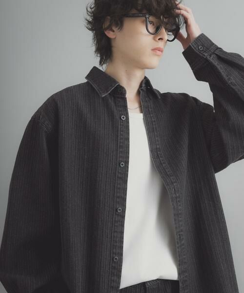 SENSE OF PLACE by URBAN RESEARCH / センスオブプレイス バイ アーバンリサーチ シャツ・ブラウス | ジャガードデニムレギュラーカラーシャツ | 詳細18