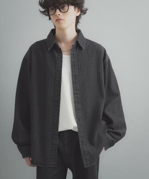SENSE OF PLACE by URBAN RESEARCH / センスオブプレイス バイ アーバンリサーチ シャツ・ブラウス | ジャガードデニムレギュラーカラーシャツ | 詳細19
