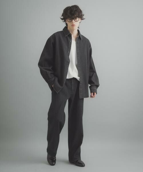 SENSE OF PLACE by URBAN RESEARCH / センスオブプレイス バイ アーバンリサーチ シャツ・ブラウス | ジャガードデニムレギュラーカラーシャツ | 詳細22