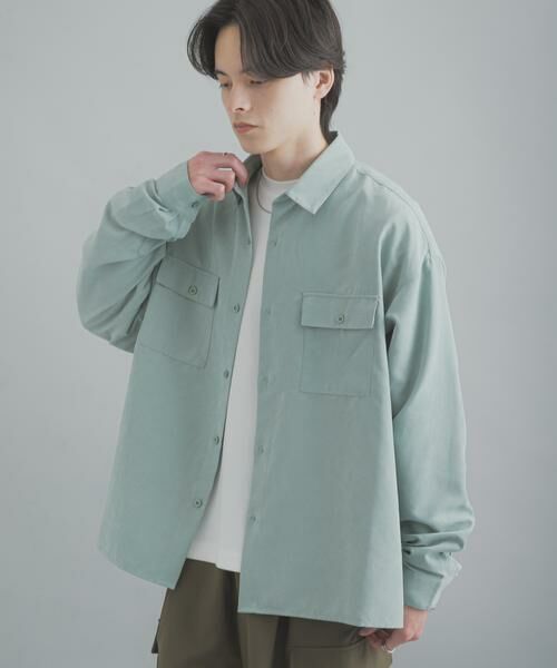 SENSE OF PLACE by URBAN RESEARCH / センスオブプレイス バイ アーバンリサーチ シャツ・ブラウス | F/Sダブルポケットロングスリーブシャツ | 詳細2