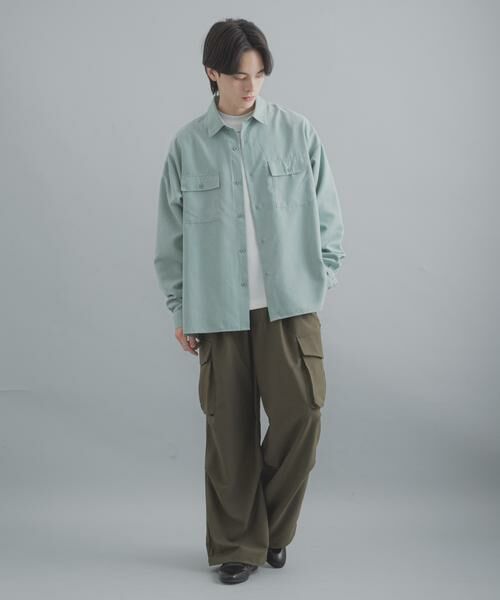 SENSE OF PLACE by URBAN RESEARCH / センスオブプレイス バイ アーバンリサーチ シャツ・ブラウス | F/Sダブルポケットロングスリーブシャツ | 詳細5
