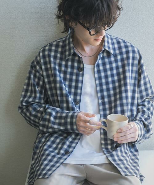 SENSE OF PLACE by URBAN RESEARCH / センスオブプレイス バイ アーバンリサーチ シャツ・ブラウス | 『イージーケア』カラールーズシャツ（ネイビー）