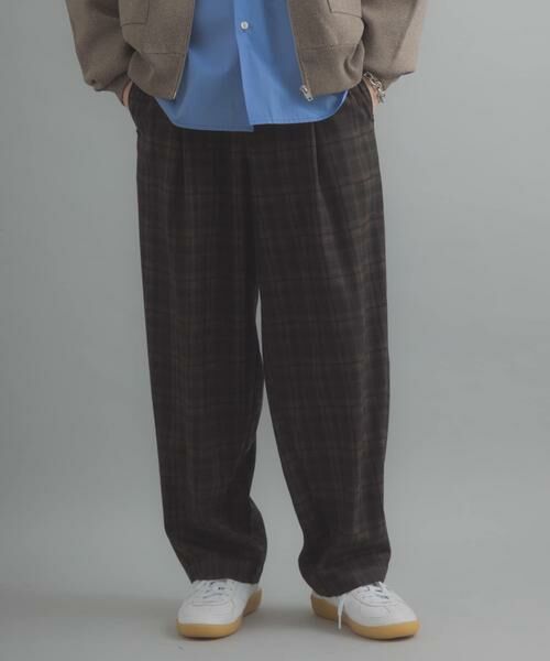 SENSE OF PLACE by URBAN RESEARCH / センスオブプレイス バイ アーバンリサーチ その他パンツ | チェックバレルレッグワイドパンツ | 詳細1