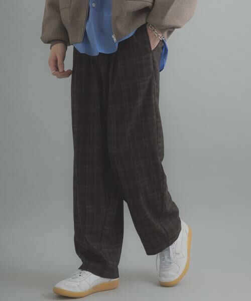 SENSE OF PLACE by URBAN RESEARCH / センスオブプレイス バイ アーバンリサーチ その他パンツ | チェックバレルレッグワイドパンツ | 詳細3