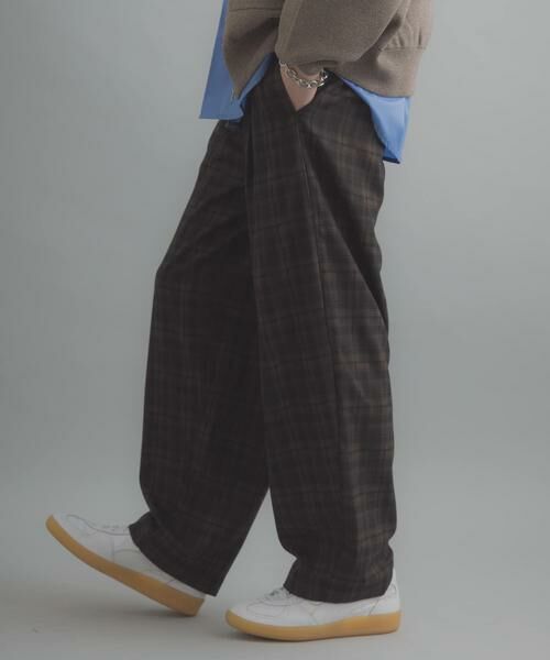 SENSE OF PLACE by URBAN RESEARCH / センスオブプレイス バイ アーバンリサーチ その他パンツ | チェックバレルレッグワイドパンツ | 詳細4