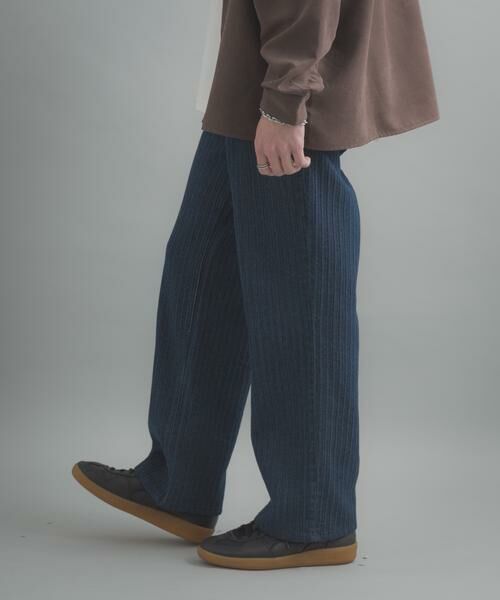 SENSE OF PLACE by URBAN RESEARCH / センスオブプレイス バイ アーバンリサーチ その他パンツ | ジャガードデニムストレートパンツ | 詳細6