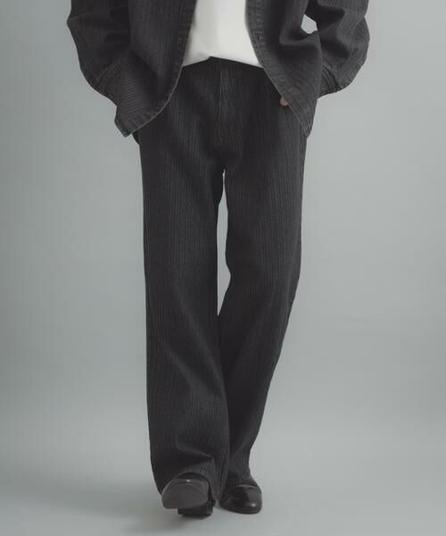 SENSE OF PLACE by URBAN RESEARCH / センスオブプレイス バイ アーバンリサーチ その他パンツ | ジャガードデニムストレートパンツ | 詳細17