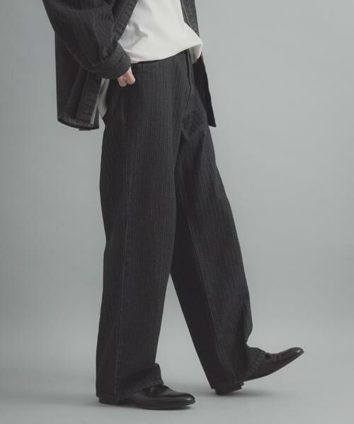 SENSE OF PLACE by URBAN RESEARCH / センスオブプレイス バイ アーバンリサーチ その他パンツ | ジャガードデニムストレートパンツ | 詳細20