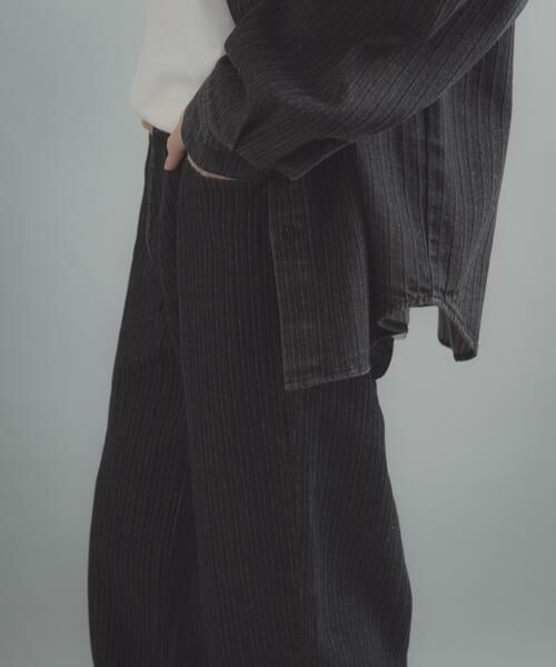 SENSE OF PLACE by URBAN RESEARCH / センスオブプレイス バイ アーバンリサーチ その他パンツ | ジャガードデニムストレートパンツ（ブラック）