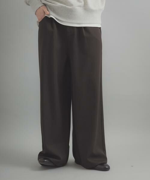 SENSE OF PLACE by URBAN RESEARCH / センスオブプレイス バイ アーバンリサーチ その他パンツ | ラウンドポケットワンタックワイドスラックス | 詳細1