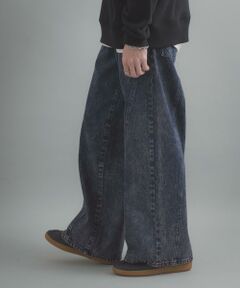 SENSE OF PLACE by URBAN RESEARCH / センスオブプレイス バイ アーバンリサーチ デニムパンツ | ケミカルバギーワイドデニムパンツ