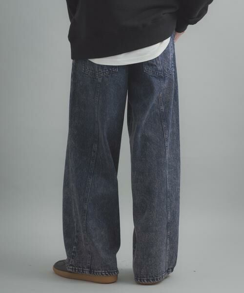 SENSE OF PLACE by URBAN RESEARCH / センスオブプレイス バイ アーバンリサーチ デニムパンツ | ケミカルバギーワイドデニムパンツ | 詳細7