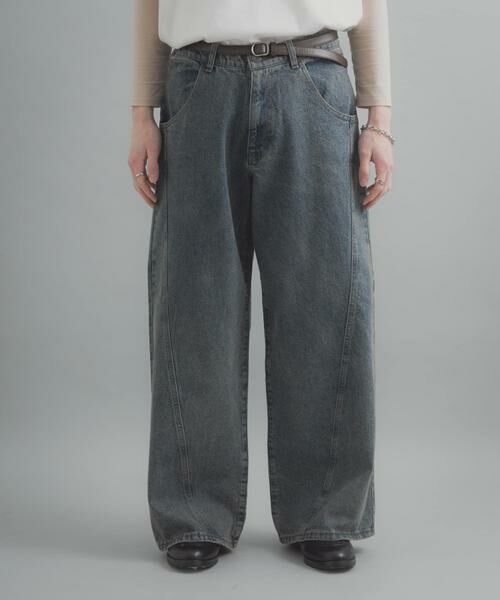 SENSE OF PLACE by URBAN RESEARCH / センスオブプレイス バイ アーバンリサーチ デニムパンツ | 『ユニセックス』ケミカルバギーワイドデニムパンツ | 詳細26