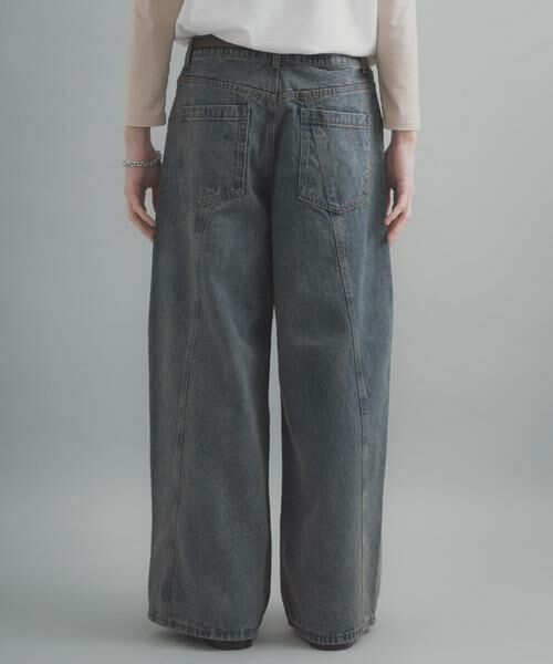 SENSE OF PLACE by URBAN RESEARCH / センスオブプレイス バイ アーバンリサーチ デニムパンツ | 『ユニセックス』ケミカルバギーワイドデニムパンツ | 詳細28