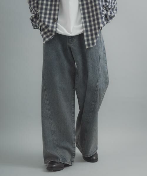 SENSE OF PLACE by URBAN RESEARCH / センスオブプレイス バイ アーバンリサーチ デニムパンツ | ケミカルバギーワイドデニムパンツ | 詳細16