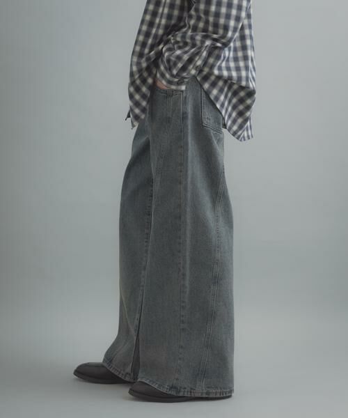 SENSE OF PLACE by URBAN RESEARCH / センスオブプレイス バイ アーバンリサーチ デニムパンツ | ケミカルバギーワイドデニムパンツ | 詳細17