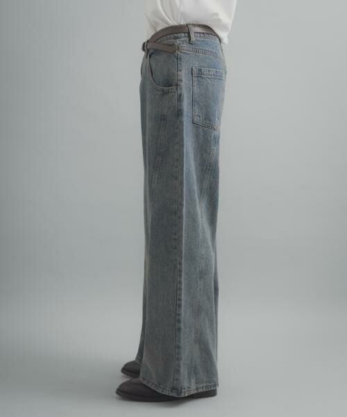 SENSE OF PLACE by URBAN RESEARCH / センスオブプレイス バイ アーバンリサーチ デニムパンツ | ケミカルバギーワイドデニムパンツ | 詳細22