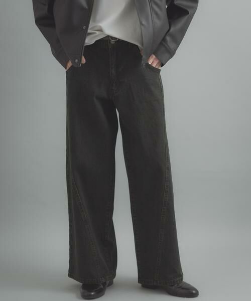 SENSE OF PLACE by URBAN RESEARCH / センスオブプレイス バイ アーバンリサーチ デニムパンツ | ケミカルバギーワイドデニムパンツ | 詳細27