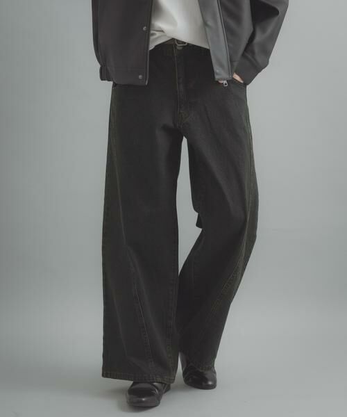 SENSE OF PLACE by URBAN RESEARCH / センスオブプレイス バイ アーバンリサーチ デニムパンツ | ケミカルバギーワイドデニムパンツ | 詳細28
