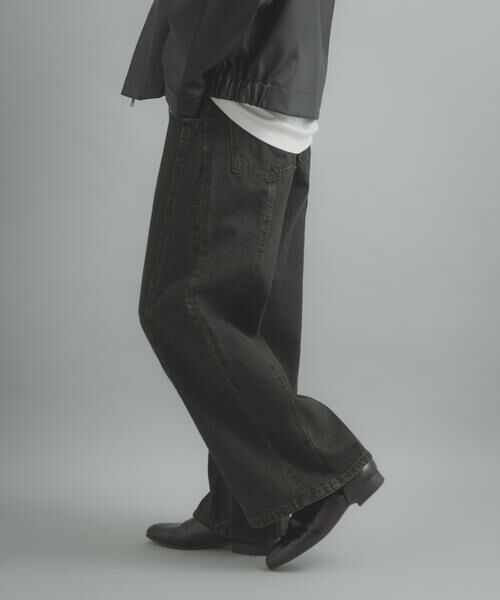 SENSE OF PLACE by URBAN RESEARCH / センスオブプレイス バイ アーバンリサーチ デニムパンツ | ケミカルバギーワイドデニムパンツ | 詳細30