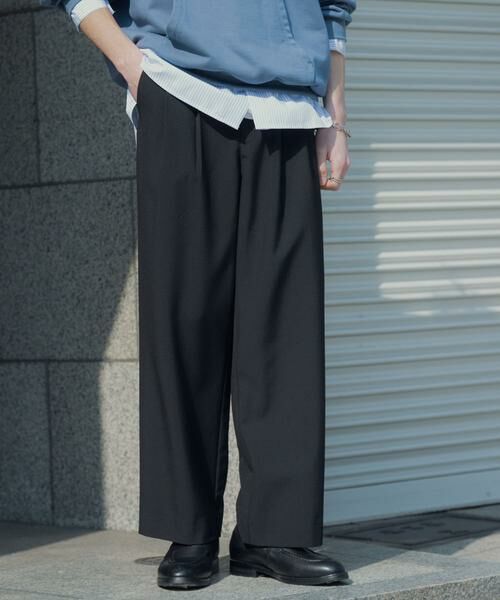 SENSE OF PLACE by URBAN RESEARCH / センスオブプレイス バイ アーバンリサーチ その他パンツ | ダブルタックワイドパンツ | 詳細18