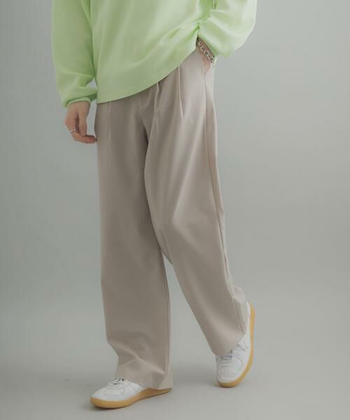 SENSE OF PLACE by URBAN RESEARCH / センスオブプレイス バイ アーバンリサーチ その他パンツ | ダブルタックワイドパンツ | 詳細24