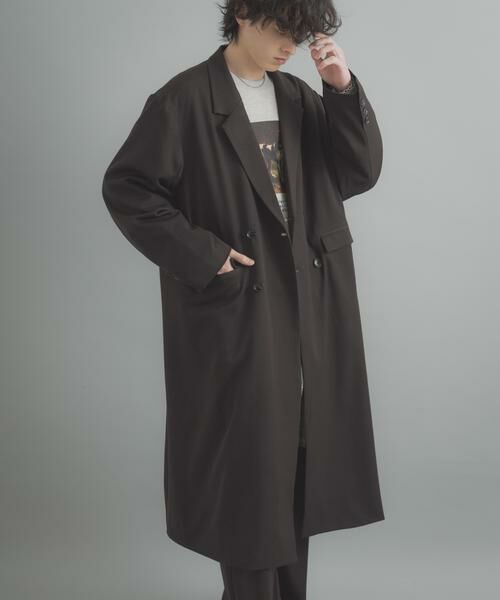 SENSE OF PLACE by URBAN RESEARCH / センスオブプレイス バイ アーバンリサーチ その他アウター | ダブルブレストロングコート | 詳細2