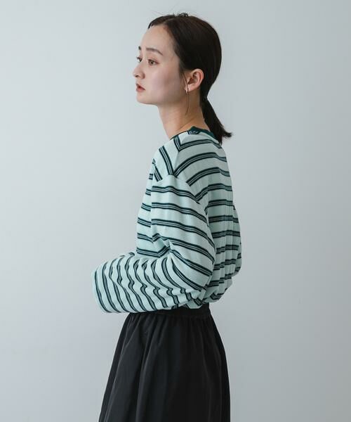 SENSE OF PLACE by URBAN RESEARCH / センスオブプレイス バイ アーバンリサーチ Tシャツ | ベロアボーダーTシャツ | 詳細2