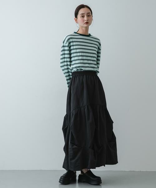 SENSE OF PLACE by URBAN RESEARCH / センスオブプレイス バイ アーバンリサーチ Tシャツ | ベロアボーダーTシャツ | 詳細4